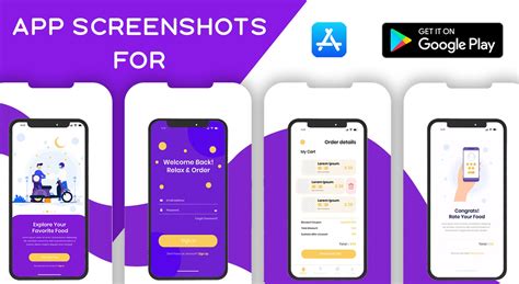 attractive app screenshots  app store  play fiverrbox