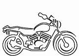 Motorcycle Outline Drawing Getdrawings Coloring sketch template