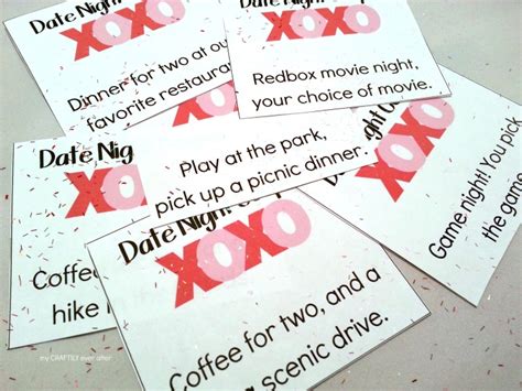 Printable Valentines Date Night Coupons My Craftily Ever