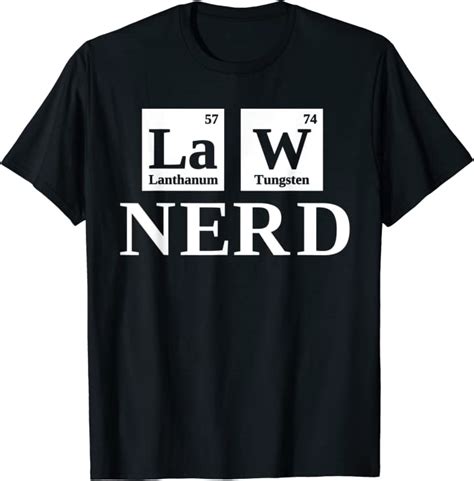 Law Nerd Lawyer Shirts For Women Funny Science Attorney T Shirt