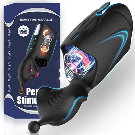 Male Masturbator Electric Dicks Pump Vibrators Climax Delay Glans