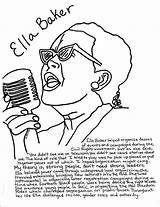 Coloring Pages Baker History Ella Month Angelou Maya Ruby Bridges Drawing Printable Civil Rights Getcolorings Getdrawings Color Liberation Colorings Template sketch template