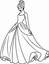 Cinderella Princesses Coloringpages101 Barbie sketch template