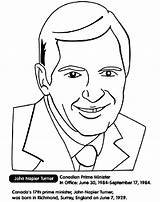 Prime Canadian Turner Minister Coloring Crayola sketch template