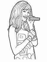 Coloring Pages Hannah Montana Singer Disney Colouring Kids Tv Diaries Princess Print Popular Historical Fashion Coloringhome sketch template
