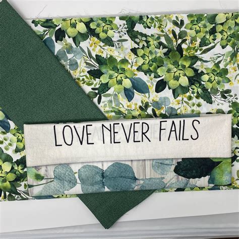 love  fails succulent quilt kit throw