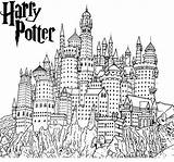Potter Hogwarts Harry Coloring Castle Pages Sheet Awesome Colouring Sheets 3d A4 Kids Visit Cute Popular sketch template