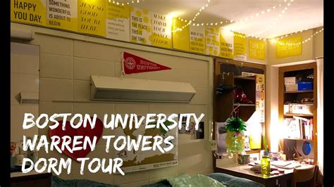 College Dorm Tour Boston University Warren Towers Youtube