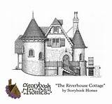 Storybook Riverhouse sketch template