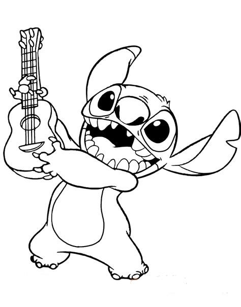 coloring pages  stitch doggie princess