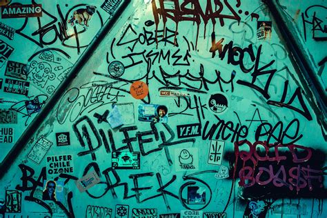 graffiti art  wall  stock photo