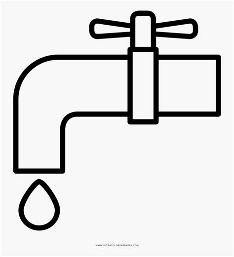 tap water faucet clip art  sketch coloring page