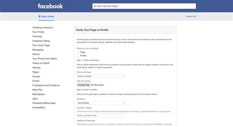 verified  facebook  step  step guide