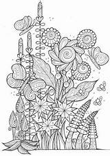 Intricate Butterflies sketch template