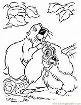 Lady Coloring Tramp Pages Miscellaneous Colouring Printable Popular Dinokids Coloringhome sketch template