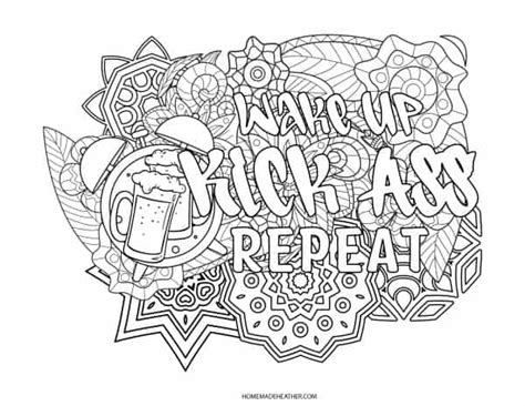 adult swear word coloring pages homemade heather