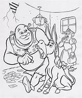 Shrek Coloring Pages Printable Donkey Fiona Color Disney Kids Movie Book Print Sheets Books Puss Ecoloringpage Site Getcolorings Bestcoloringpagesforkids sketch template