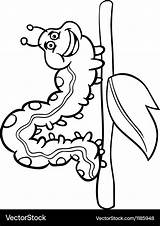 Caterpillar Cartoon Insect Coloring Book Vector Stock Alamy Royalty sketch template