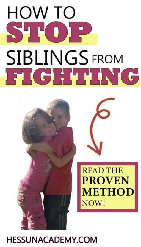 How To Help Siblings Get Along For Good