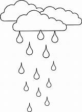 Rain Coloring Pages Printable Cloud Clouds Drawing Rainy Drops Boots Stratus Weather Colouring Color Raindrops Raindrop Drop Vector Getdrawings Getcolorings sketch template