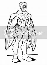 Falcon Marvel Coloring Pages Drawings Men Template sketch template