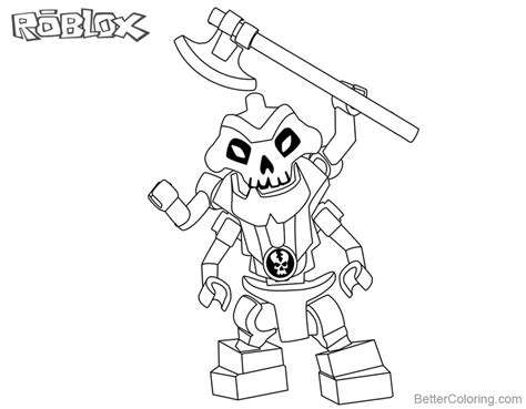 roblox lego ninjago skeleton coloring pages  printable coloring pages