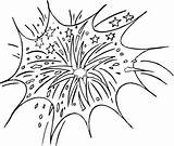 Fireworks sketch template