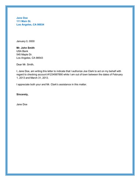 authorization letter sample printable formats release information