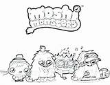 Coloring Waldo Pages Getcolorings Monster Moshi sketch template