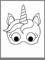 Unicornio Para Carnaval Colorir Mascara Salvo Mascaras Itsalwaysautumn sketch template