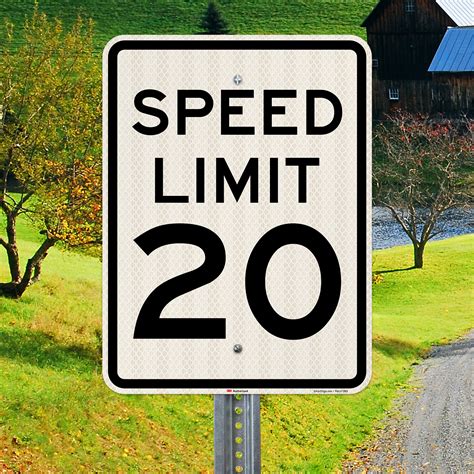 aluminum speed limit  mph signs sku