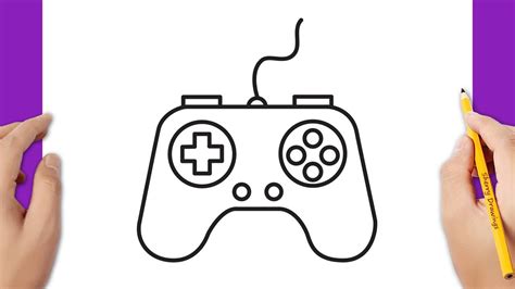 draw  game controller step  step youtube