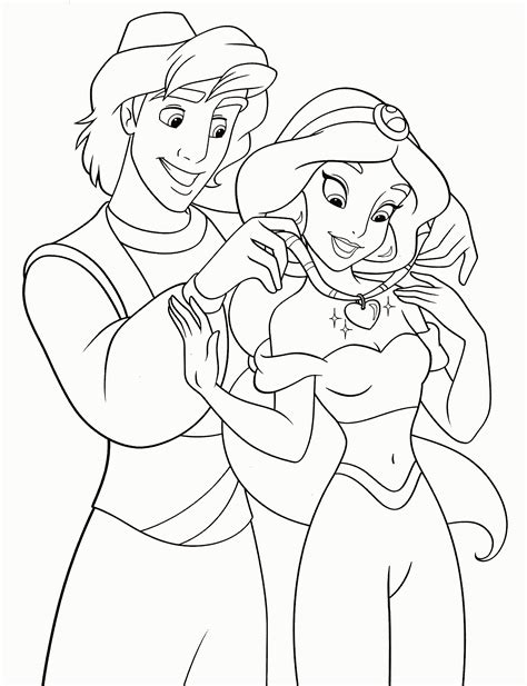 princess jasmine printable pages coloring pages