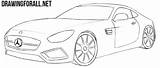 Mercedes Amg Draw Gt Benz Drawing Cars Ayvazyan Stepan Tutorials Posted sketch template