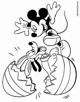 Easter Coloring Disney Pages Mickey Color Egg Mouse Fun Printable Kids Pluto Part Disneyclips Pdf Goofy Donald sketch template