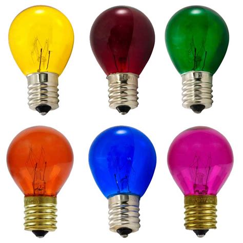 coloured light bulbs bq lentine marine