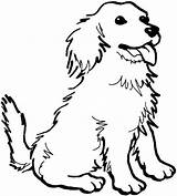 Coloring Dog Color Pages Happy sketch template
