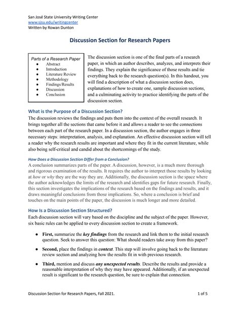 solution discussion section  research papers studypool