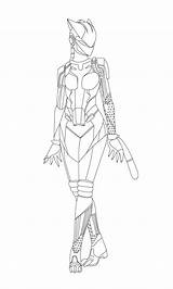 Fortnite Lynx sketch template