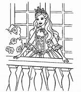 Coloring Rapunzel Library Barbie Book Pages sketch template