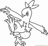 Combusken Torchic Dialga Getdrawings Coloringpages101 Pokémon Getcolorings sketch template