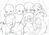Ych Pose sketch template