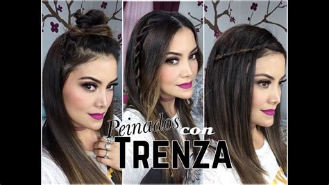 Peinados Fáciles Y Bonitos Con Trenza Youtube