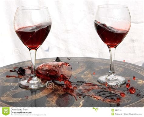 Broken Glass And Wine Royalty Free Stock Image Image