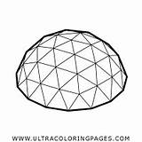 Dome Geodesic sketch template