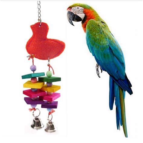 buy pc colorful bird chewing toys cage swing bites pet parrot toy parakeet