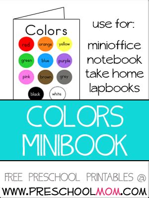 color preschool printables preschool printables teaching colors