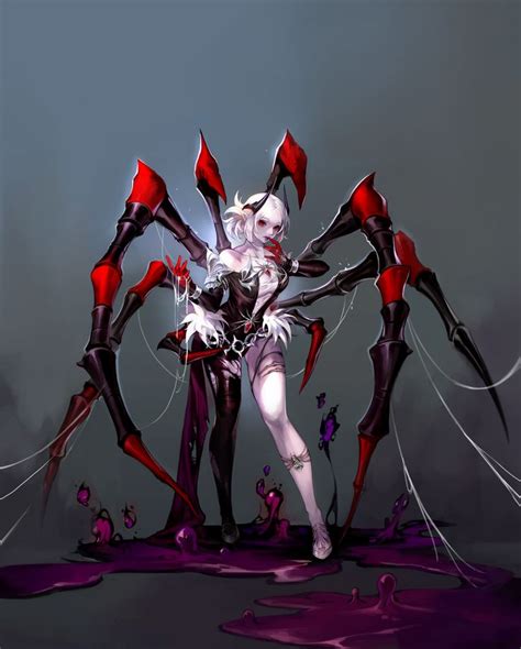 artstation monster arachne hy y fantasy character design