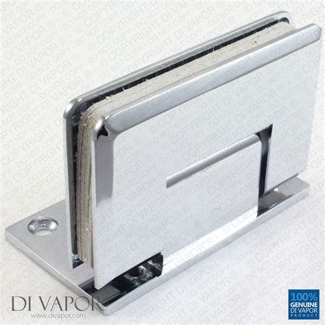 degree wall mounted shower door glass hinge chrome plated single sided tapered edges