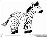 Zebra Coloring Animal Drawing Zoo Pages Template Print Kids Templates Cute Clipart Shape Draw Animals Printable Colouring Color Snake Getdrawings sketch template